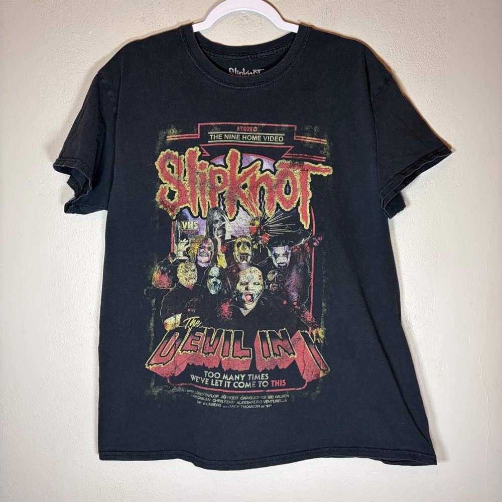 Slipknot The Devil In I T-Shirt Large Black‎ The Nine Home Video Double Sided